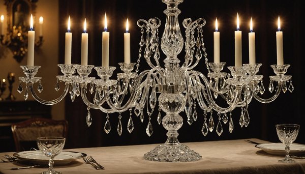 Élégance incontournable: les candélabres en cristal de saint louis